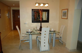 the dining area