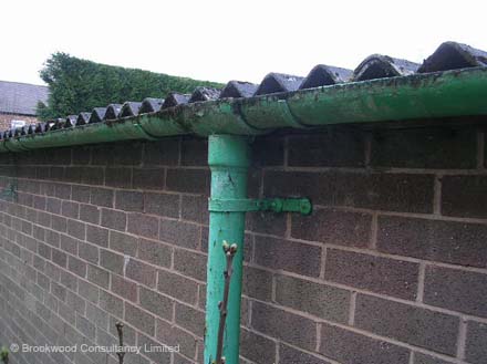 Asbestos Cement Gutters and Downpipes