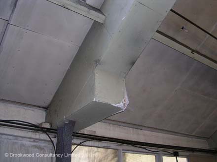 Asbestos Insulating Board Cladding to Beam work