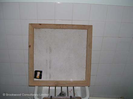 Asbestos Insulating Board Panel to Loft Hatch